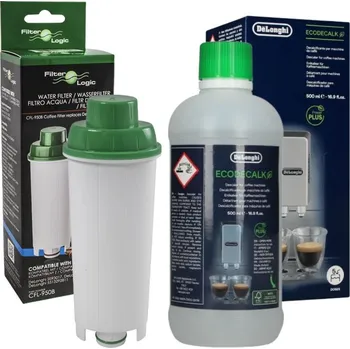 Příslušenství pro přípravu kávy FilterLogic CFL-950B filtr (za DeLonghi DLS C002) + DeLonghi EcoDecalk odvápňovač 500 ml