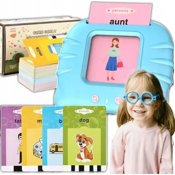 Hračka pro nejmenší KARTY ČTEČKA PRO VÝUKU ANGLIČTINY interaktivní pro děti 224 karet slovíčka