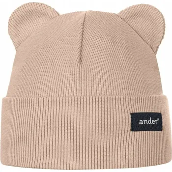 Čepice Ander Čepice Dětská Jarní Letní Čepice pro Děti Noah Tmavě Béžová 52