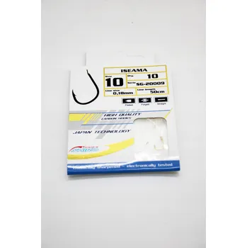 Háčky s návazci Mistrall ISEAMA Gold 10 Ks Háček 10 / 0,18 mm / 50 cm