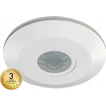 Pohybové čidlo PIR čidlo pohybu, bílé, 2000W, senzor 100