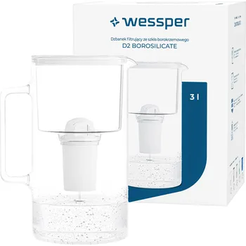 Filtrace vody Wessper D2 Borosilicate 3 l bílá