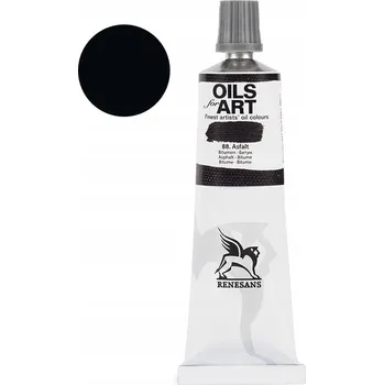 Výtvarná barva Olejová barva Renesans 60ml – 88 Asfalt