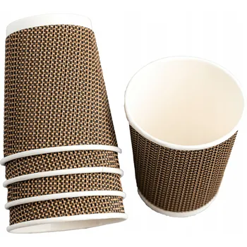 Jednorázové nádobí Dvouvrstvé Papírové kelímky EkoParty 250 ml 25 ks