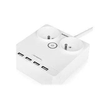 Elektrická zásuvka HUSLOG EMX-190124 bílá