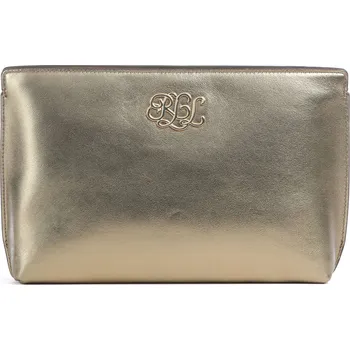 Kosmetická taška Lauren Ralph Lauren Large Kosmetické taštičky 18cm, 2L, zlatá, kůže, 50542705