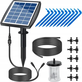 Zavlažovací systém AUTOMATICKÁ SOLÁRNÍ ZÁVLAHA, KAPKOVÉ ZAVLAŽOVÁNÍ 10M - SADA