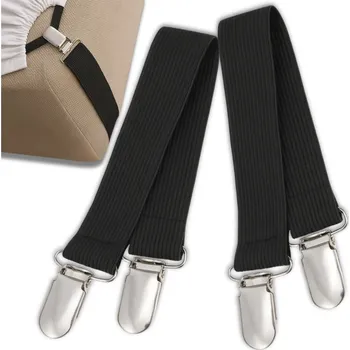 Camerazar Spony pro utažení prostěradla, potah na žehlicí prkno, 2 ks.