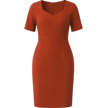 Dámské šaty Zocha Dámské pouzdrové šaty Z056 Z056_rust L