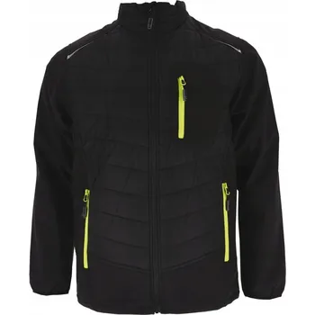 Pánská softshellová bunda Pánská bunda SOFTSHELL zateplená PRODYŠNÁ prošívaná REFLEXNÍ Grande-J XXL