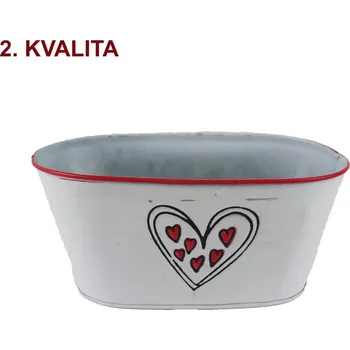 Květináč Květináč plechový ovál 2. jakost K7069B