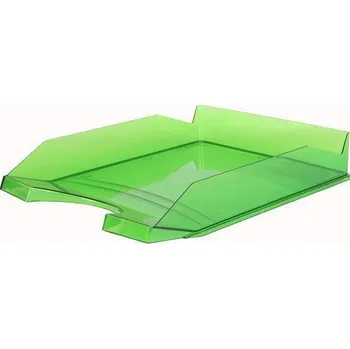 Archivační box Odkladač, transparentní, zelený, plastový, VICTORIA