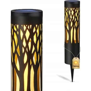 Venkovní osvětlení Solární lampa do zahrady zapichovací teplé světlo 3000K 50cm ALBERO 33