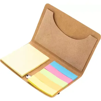 Sešit Cardnot držák na karty, lepící poznámkový blok - přírodní - AP800174-00