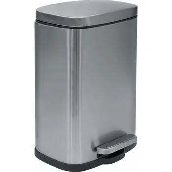 Odpadkový koš Spirella pedálový odpadkový koš AKIRA, kartáčovaná nerez ocel, soft-close,