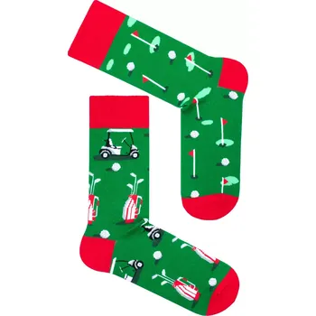 Pánské ponožky Pánské nestejné ponožky Golf M - 42-46 / zelená