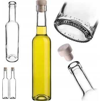 Láhev SKLENĚNÁ LÁHEV MOCALI 250 ml, SKLENĚNÉ LÁHVE NA LIKÉRY, ŠŤÁVY 2 ks + KOREK