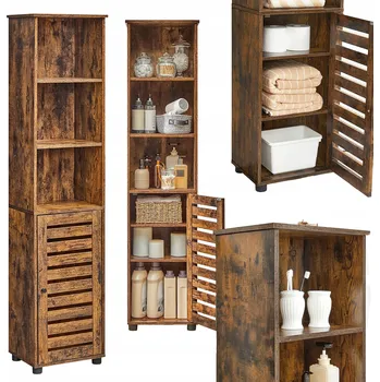 Knihovna Regál Songmics 40 cm x 167 cm x 30 cm odstíny hnědé