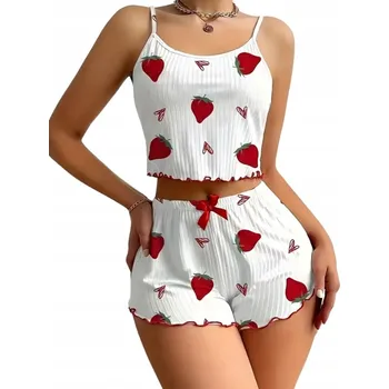 Dámské pyžamo SNM dámské pyžamo polyester bílé barvy, univerzální velikost