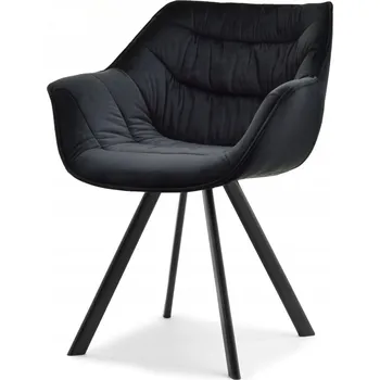 Jídelní židle Židle Mebel-Partner velur černá 1 ks