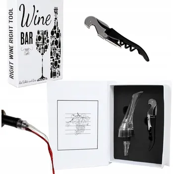 Stojan na víno Sada Wine Bar na víno Livello, 2 díly: dávkovač a multifunkční vývrtka