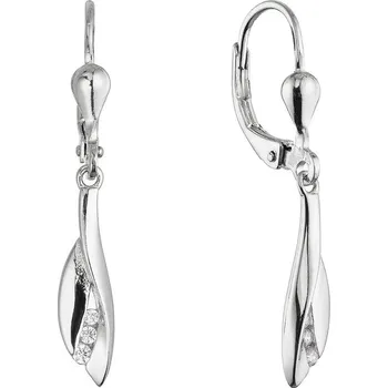 Náušnice Stříbrné visací náušnice slzy 11611.1