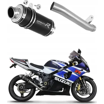 Výfuk pro motocykl GSXR 1000 K1 - K4 2001 - 2004 výfuk tlumič Slip-on GP1 BLACK DOMINATOR