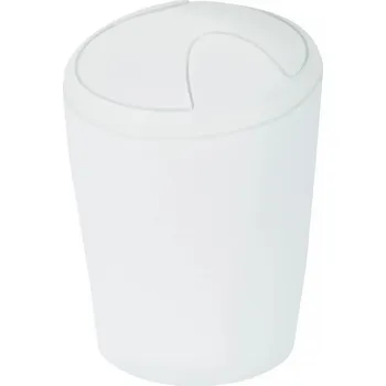 Odpadkový koš Spirella výklopný odpadkový koš MOVE, bílý plast, 5 L