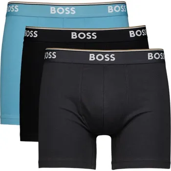 Boxerky Pánské boxerky BOSS Power Boxer Briefs 3P - open miscellaneous Vícebarevný (M)