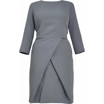 Dámské šaty Zocha Dámské šaty s 3/4 rukávem 6916 6916_grey S