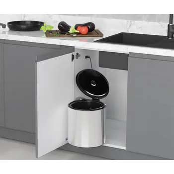 Odpadkový koš Odpadkový koš 10 l s víkem STARAX S-2251-SS