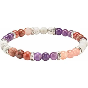 Náramek Ametyst náramek s mixem polodrahokamů obvod cca 18 až 23 cm