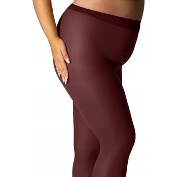 Podprsenka Punčocháče hladké Mona Margaret 50den červená RED WINE velikost 5