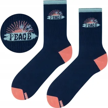 Pánské oblečení Barevné Ponožky ZOOKSY Dámské Ponožky Tmavě modré 36-40