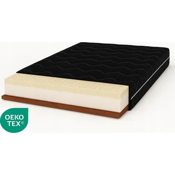 Matrace LATEXOVÁ KOKOSOVÁ Matrace 75X165 Černá mikrovlákno H2 H4 Latexová pěna
