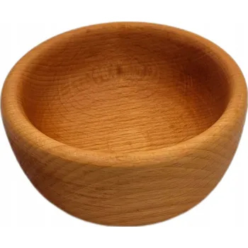 Buková Miska drewniana , podnos nádoba na ovoce a koření, 10 cm
