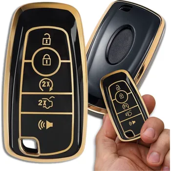 Camerazar Silikonové pouzdro na klíče KRYT Ford Focus Mondeo Kuga