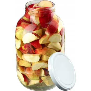 Sklenice Skleněná zavařovací sklenice Kadax 5 l čirá se skleněným víčkem na zavařování