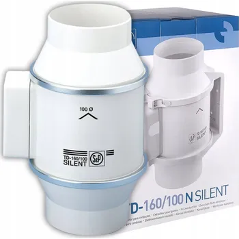 Domácí ventilátor Potrubní ventilátor Soler & Palau TD-160/100N SILENT 100 mm