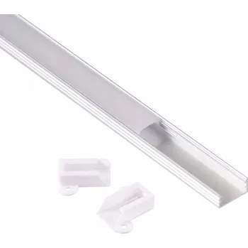 LED páska Hliníkový profil povrchový Saténový pro LED pásek 2 metry Sada