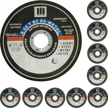 Řezný kotouč Řezný kotouč na ocel a kov, sada 10 kusů 125x1,0x22,23