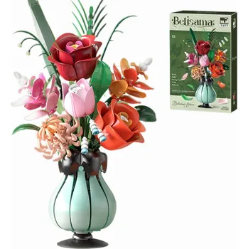 ostatní stavebnice Stavebnice MJI 13069 - Kytice květů Belisama ve váze 566 dílků