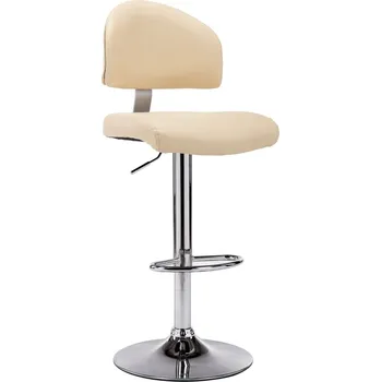 Stolička zahrada-XL Barová stolička krémová umělá kůže 249648