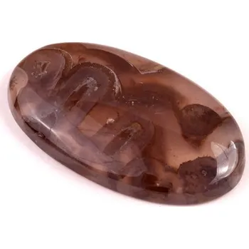 Přírodní kámen Kabošon Turecký Tyčinkový Achát č.6614 (35x20x6mm)