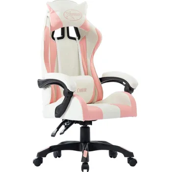 zahrada-XL Herní židle růžová umělá kůže 287984