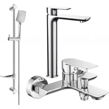 Vodovodní baterie Mexen Alfa DF62 vanová sada, chrom - 745713DF62-00 Bateriové soupravy