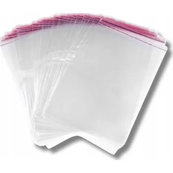 Potravinová fólie CELOFÁNOVÉ SÁČKY OPP + LEPIDLO 170x250+40 mm, 100 ks