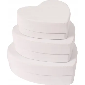 Obraz DIY Kartonové srdce krabička s víkem – 3 různé velikosti