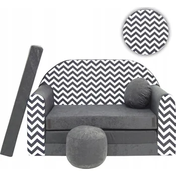 Pohovka Pohovka Tuppi SWM 98 x 168 cm, šedý velur