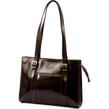 Kabelka Dámská kabelka Florence 54 ZIP tmavě hnědá + doprava zdarma